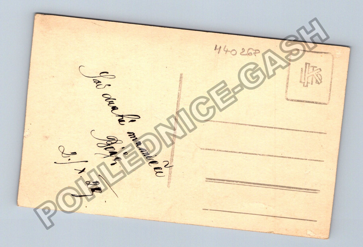 Pohlednice Žena s květinami secese 1925 (M40268)