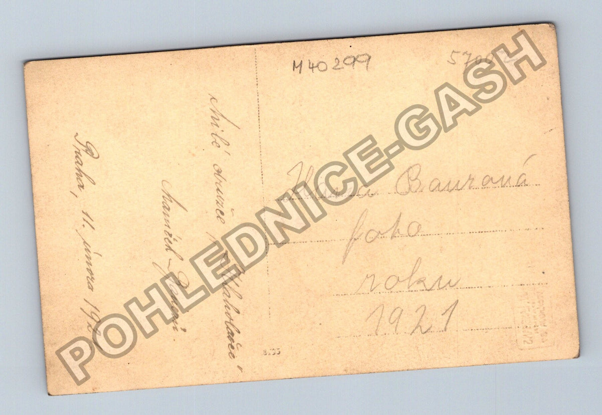 Stará fotografie Hana Braunerová Praha 1921 (M40299)