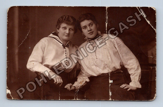 Pohlednice Bílina Mostecká ulice Alfred Hoffmann ateliér (M40303)
