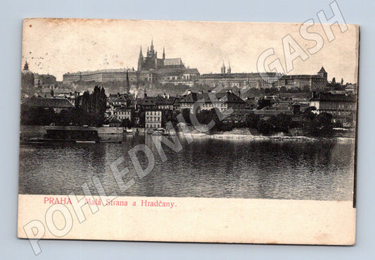 Pohlednice Praha Malá Strana a Hradčany starý motiv (M4036)