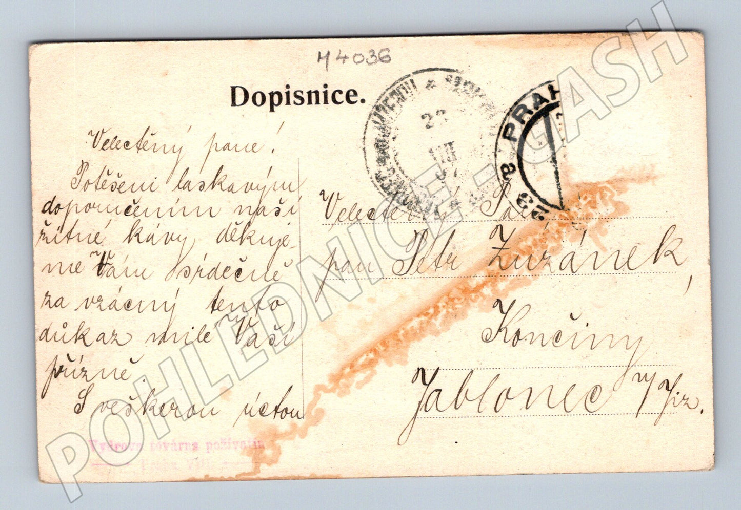 Pohlednice Praha Malá Strana a Hradčany starý motiv (M4036)