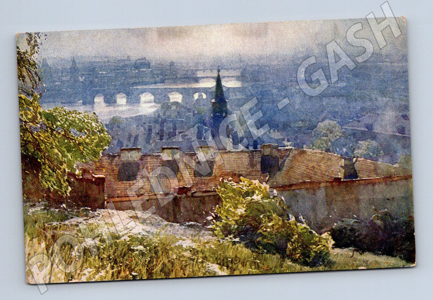 Pohlednice Praha pohled z bašty XIX Minerva (M4038)