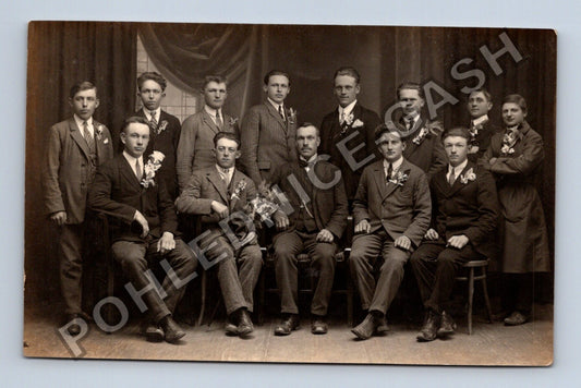 Lázně Poděbrady skupinová fotografie muži (M40388)