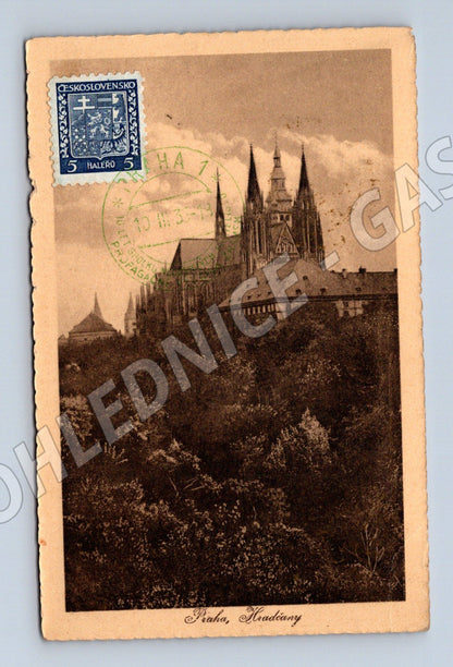 Pohlednice Pražský hrad 1935 historický motiv (M4042)