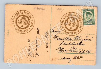 Pohlednice Pražský hrad 1935 historický motiv (M4042)