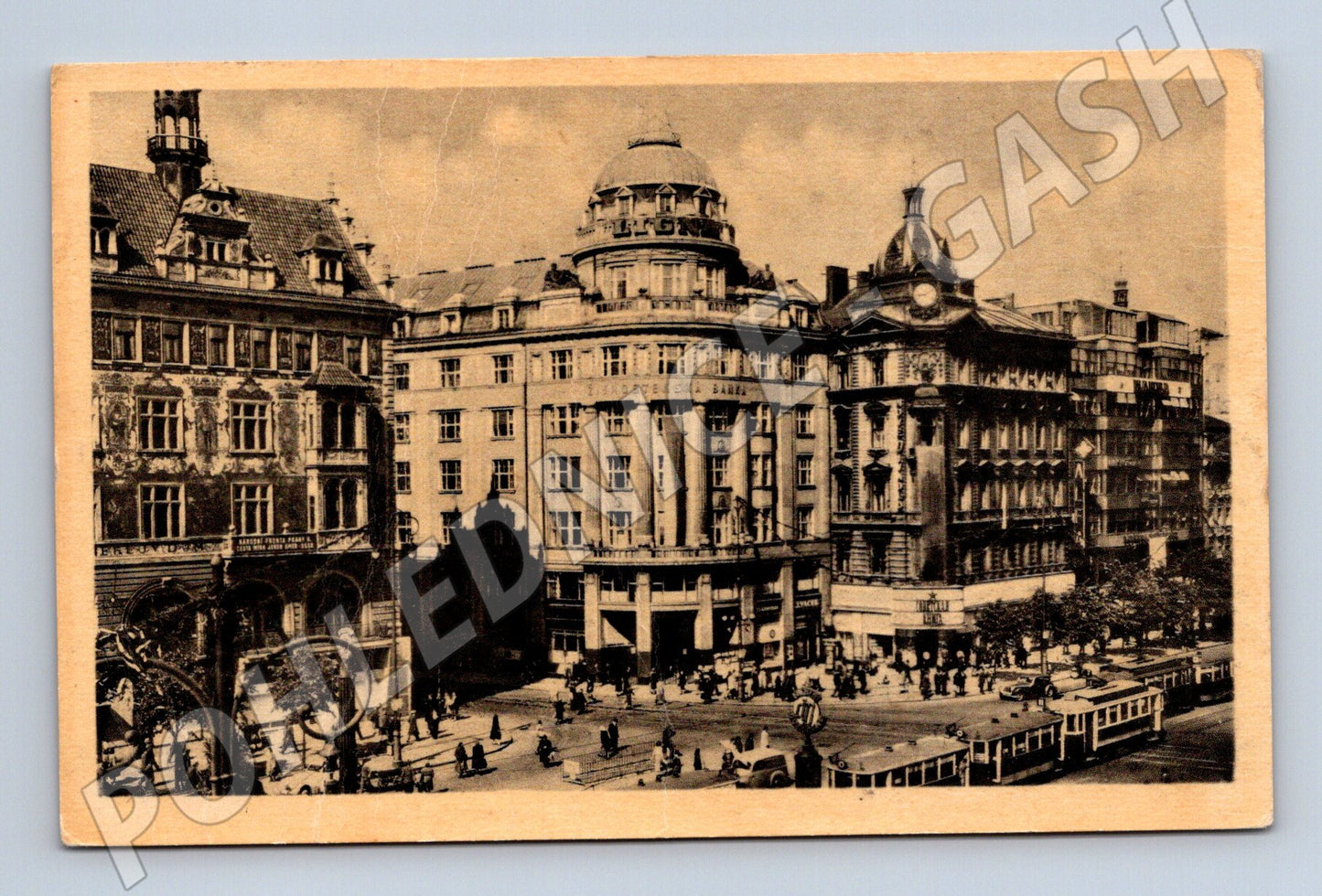 Pohlednice Praha Václavské náměstí historický motiv (M4044)