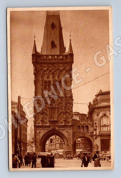 Pohlednice Praha Prašná brána historický motiv (M4046)