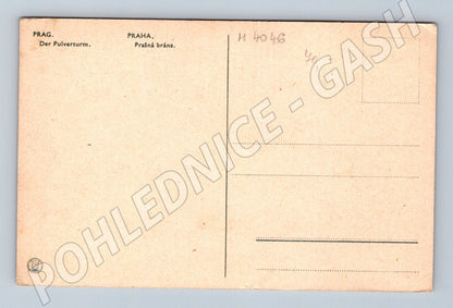 Pohlednice Praha Prašná brána historický motiv (M4046)
