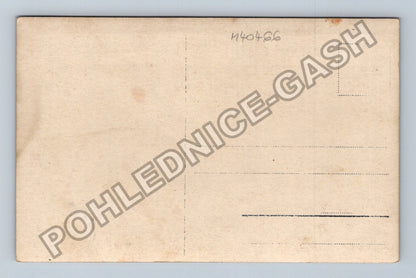 Pohlednice skupinová fotografie s rodinou a psem (M40466)