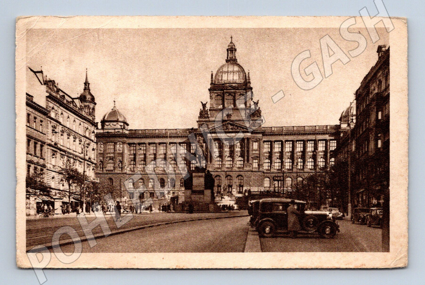 Pohlednice Praha Václavské náměstí s muzeem (M4047)