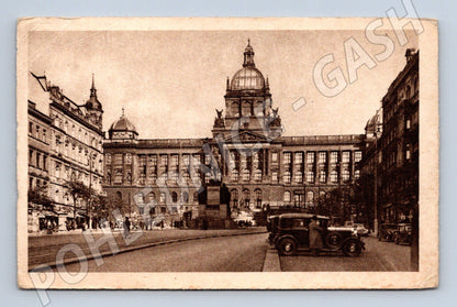 Pohlednice Praha Václavské náměstí s muzeem (M4047)