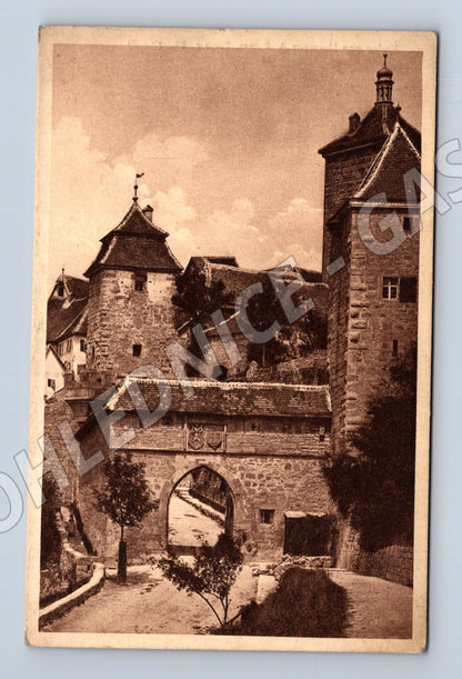 Pohlednice Rothenburg Kobolzellertor historický motiv (M4052)