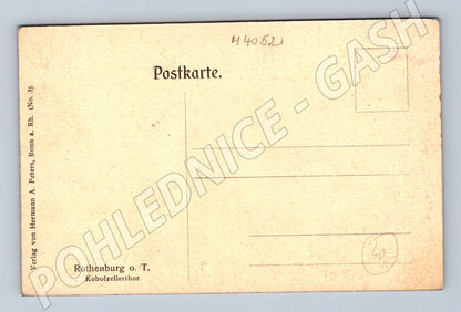Pohlednice Rothenburg Kobolzellertor historický motiv (M4052)