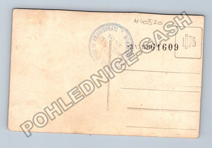 Stará fotografie Zlín 3.V.1931 skupinový portrét tři osoby (M40520)