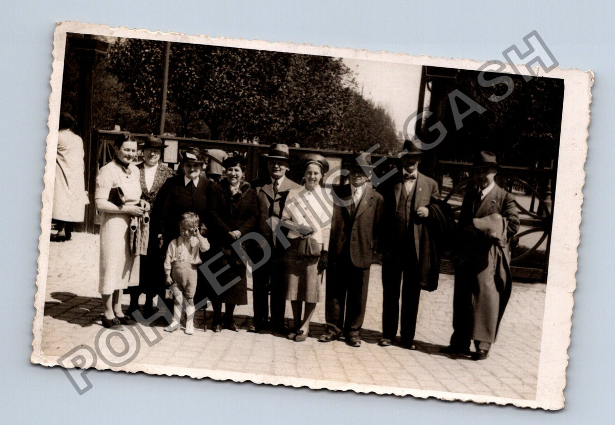 Stará fotografie Lázně Poděbrady skupinová momentka 1938 (M40524)