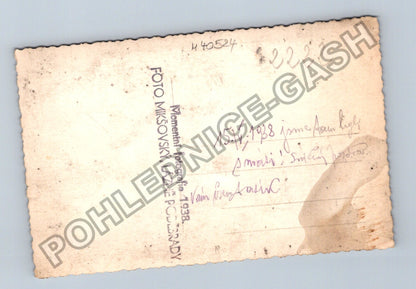 Stará fotografie Lázně Poděbrady skupinová momentka 1938 (M40524)