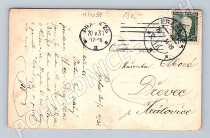 Pohlednice Praha Václavské náměstí historický motiv (M4058)