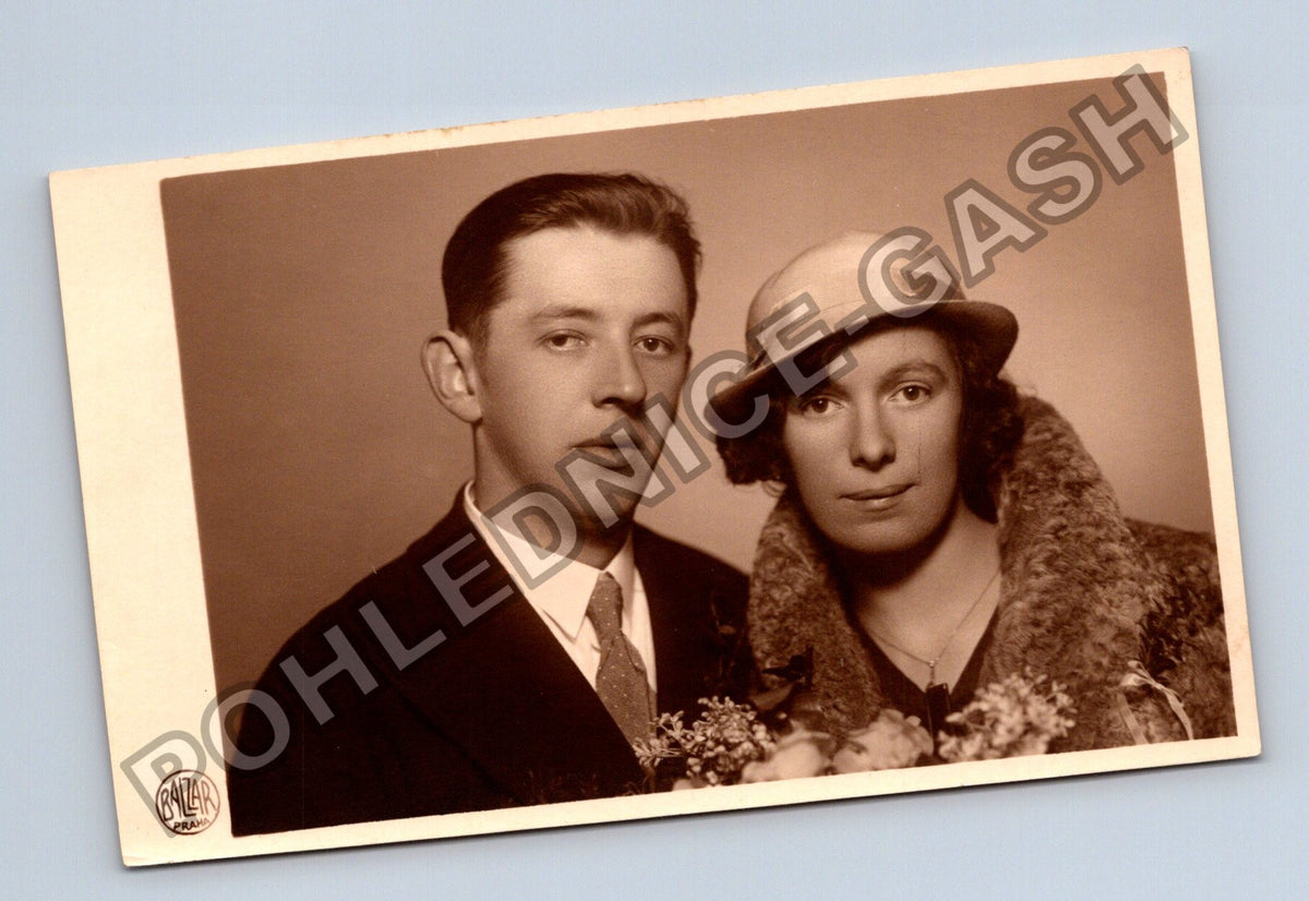 Ateliérová fotografie mladý pár 1935 (M40605)