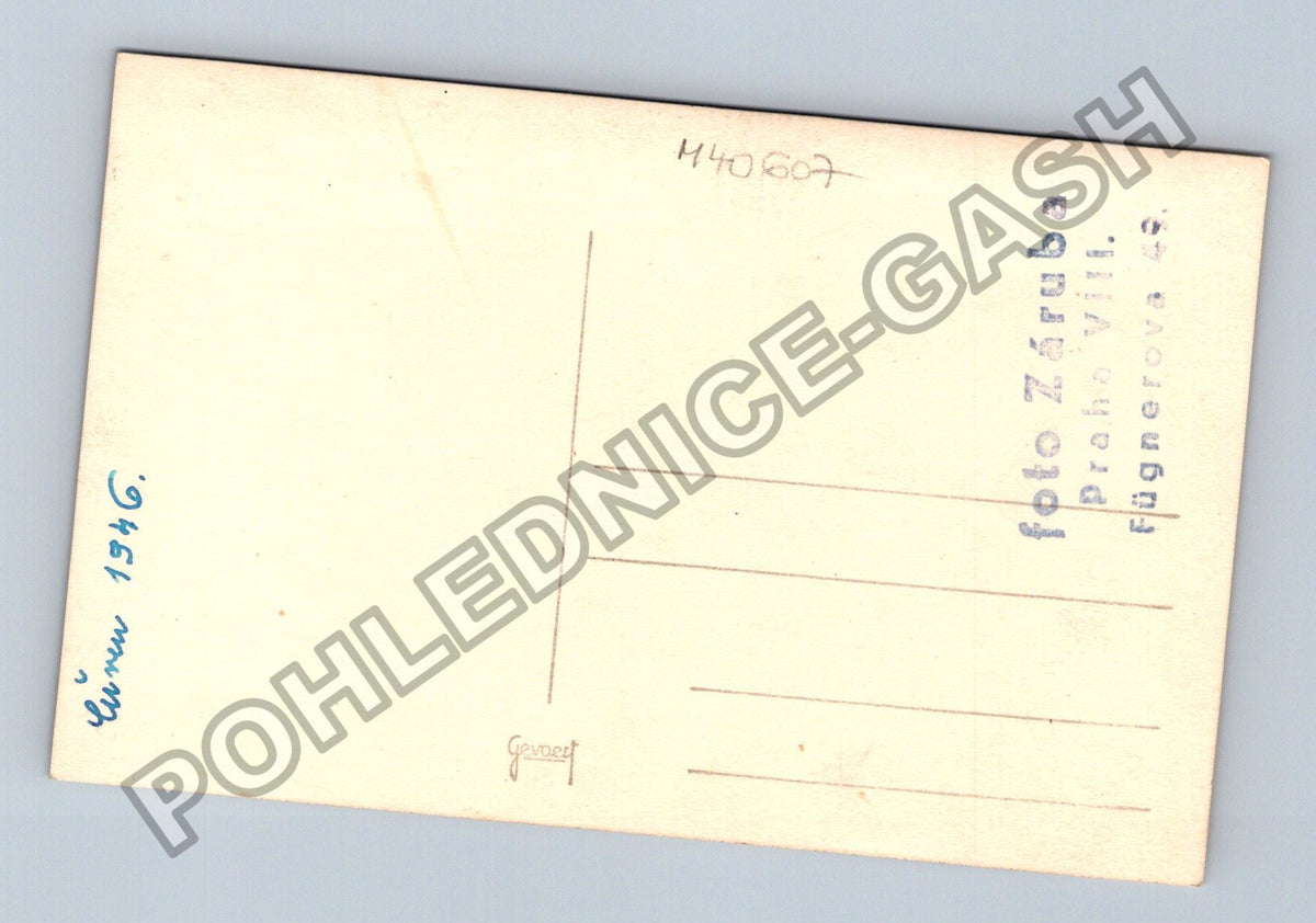 Pohlednice Foto Záru ba Praha VI Fugnerova 1946 (M40607)
