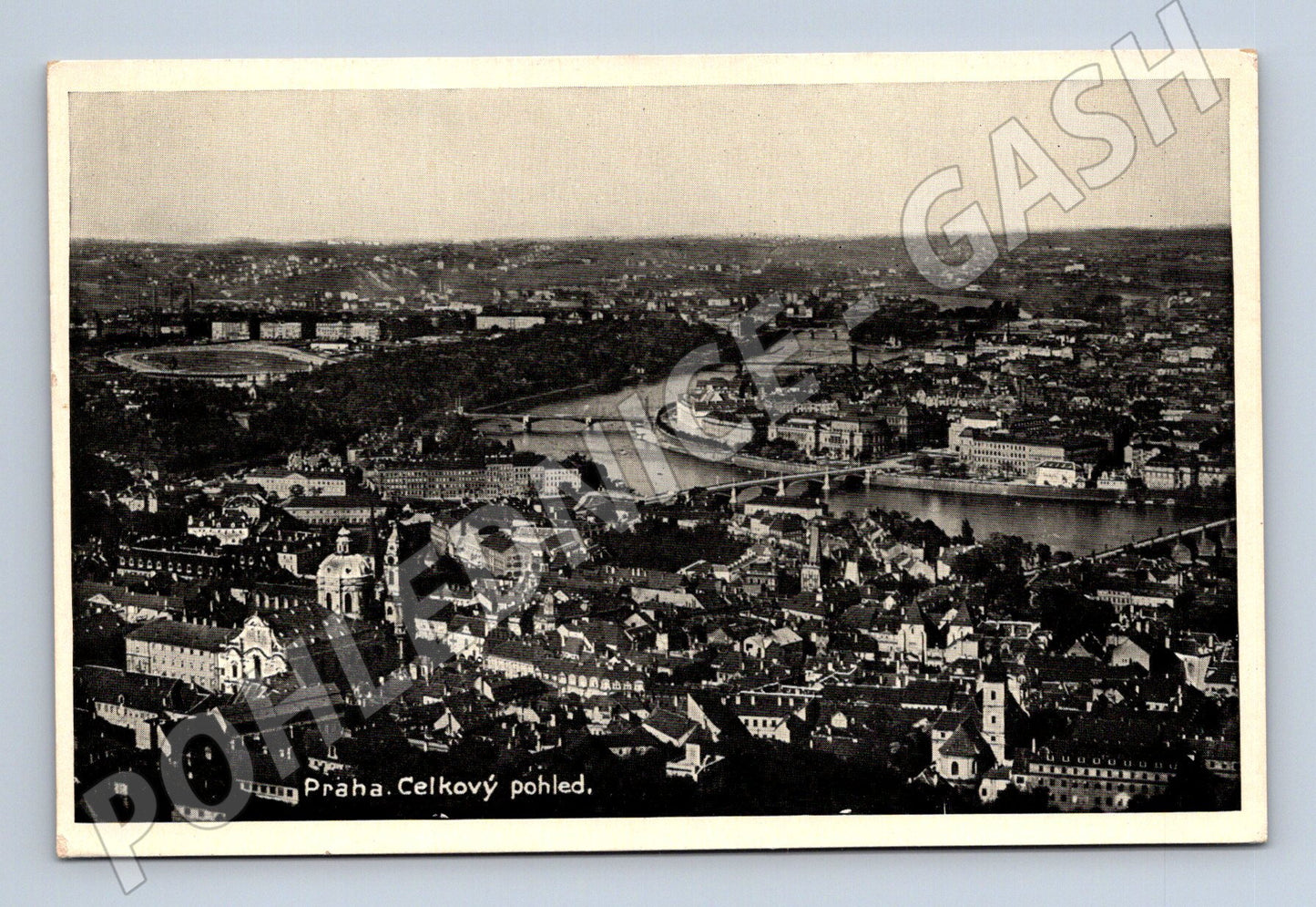 Pohlednice Praha celkový pohled historický motiv (M4061)