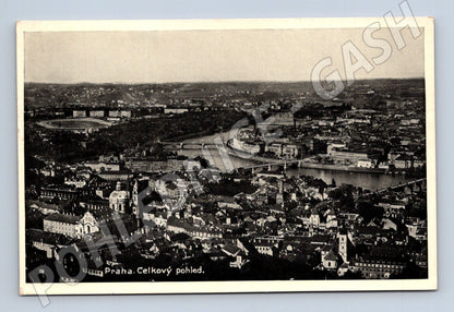 Pohlednice Praha celkový pohled historický motiv (M4061)