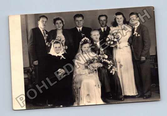 Svatební fotografie skupina lidí (M40613)