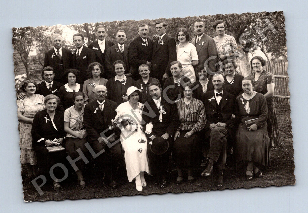 Svatební fotografie skupina lidí (M40615)
