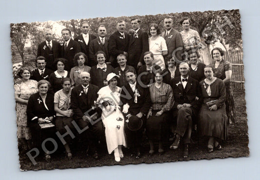 Svatební fotografie skupina lidí (M40615)