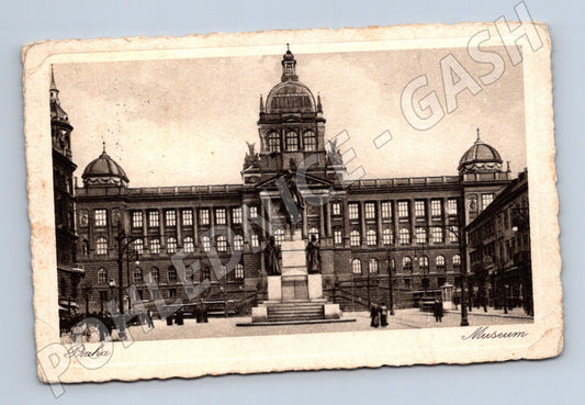 Pohlednice Praha Národní muzeum 1929 Československo (M4064)
