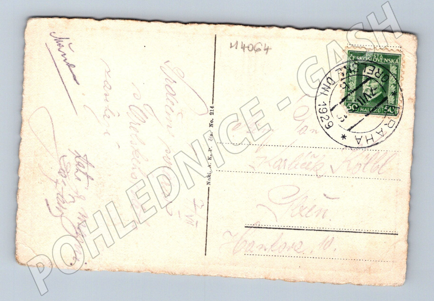 Pohlednice Praha Národní muzeum 1929 Československo (M4064)