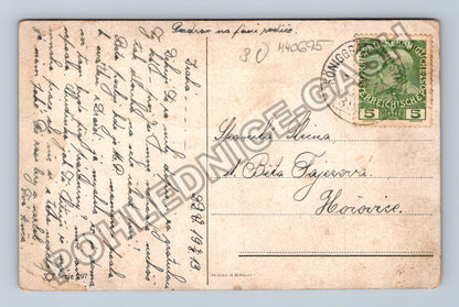 Pohlednice Rakousko krajina malba 1913 (M40695)