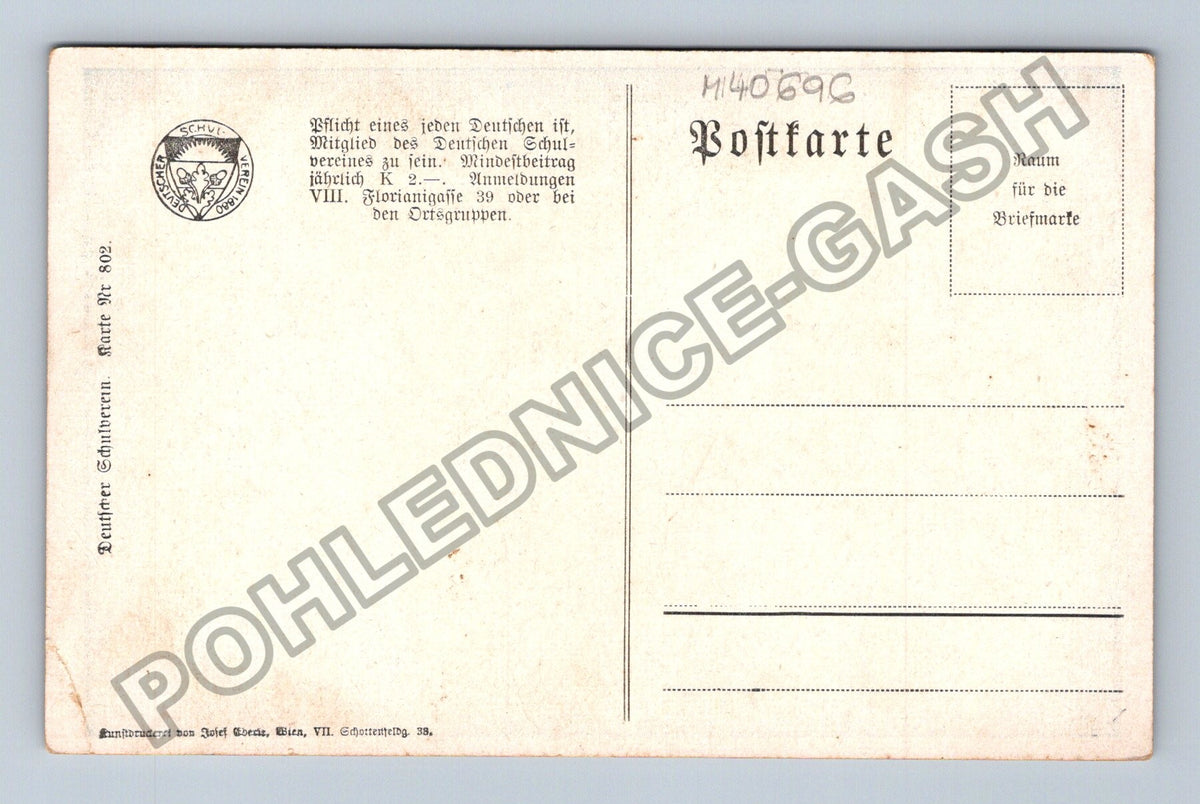 Pohlednice Německo venkovský život rodina v interiéru (M40696)