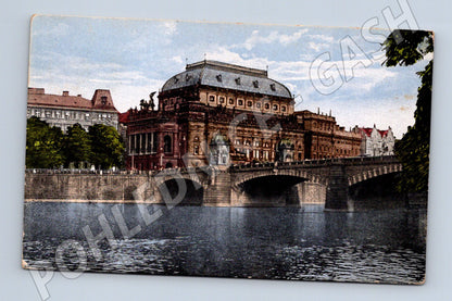 Pohlednice Praha Národní divadlo kolorovaný motiv 1925 (M4070)