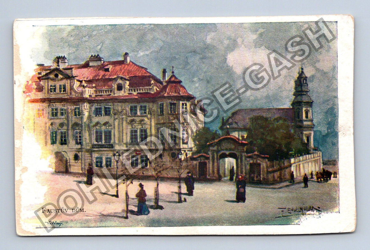 Pohlednice Faustův dům Praha (M40703)