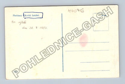 Pohlednice Slatiňany Kočičí hrádek 1954 (M40716)
