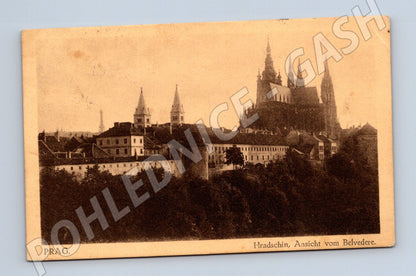Pohlednice Praha Hradčany Belvedere historický motiv (M4072)