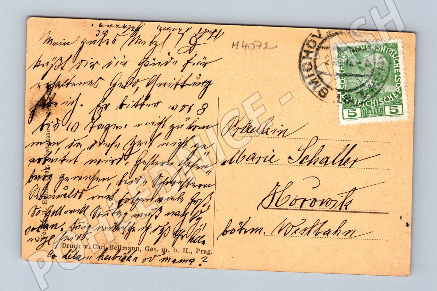 Pohlednice Praha Hradčany Belvedere historický motiv (M4072)