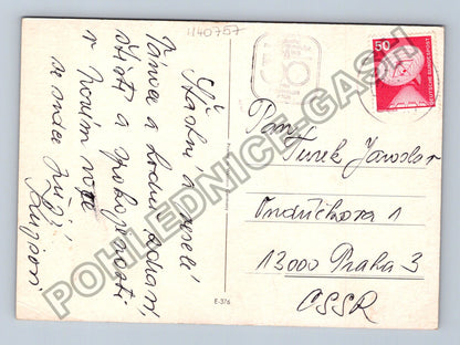 Pohlednice Německo Vánoce svíčka hvězda 1973 (M40757)