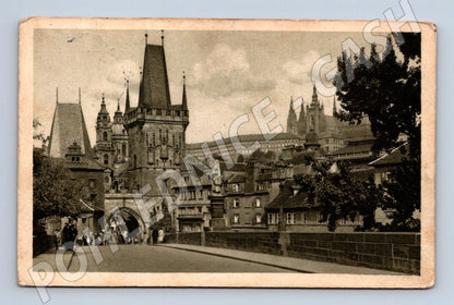 Pohlednice Praha Malostranská mostecká věž historická (M4076)