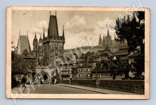Pohlednice Praha Malostranská mostecká věž historická (M4076)