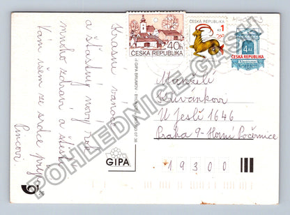 Pohlednice Veselé Vánoce a šťastný Nový rok svíčky (M40763)