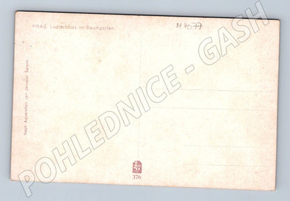 Pohlednice Praha Lustschloss Baumgarten Šetelík (M4077)