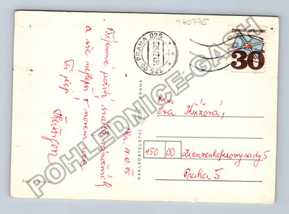 Pohlednice Novoroční jablko jmelí prskavka (M40775)