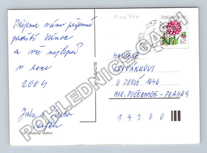 Pohlednice Vánoční aranžmá s baňkami a šiškami 2004 (M40777)