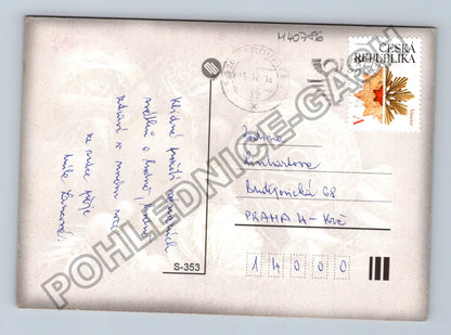 Pohlednice Pokojné svátky vánoční vánoční ozdoby svíčka (M40786)