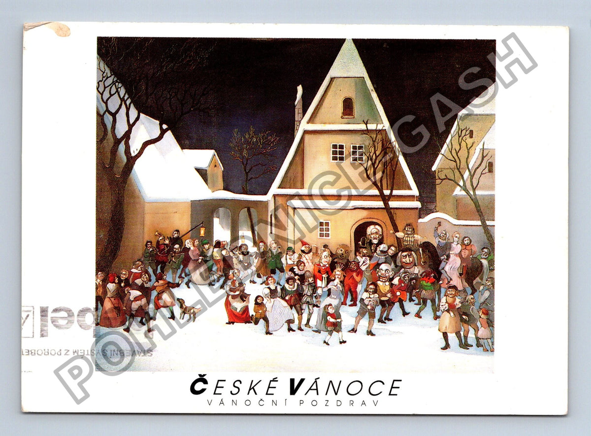 Pohlednice České Vánoce vánoční pozdrav Miroslav Zikmund (M40799)