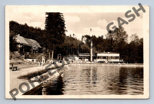 Pohlednice Rychnov nad Kněžnou koupaliště 1951 (M408)