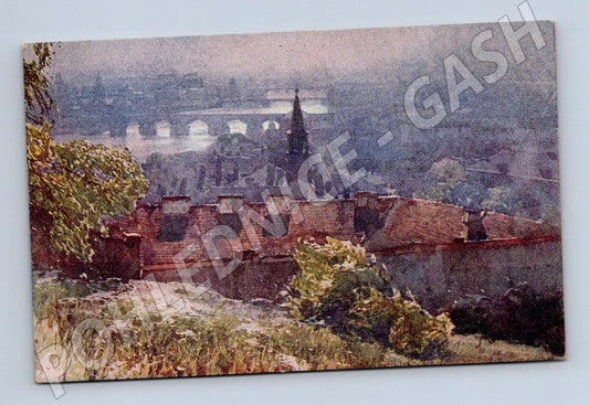 Pohlednice Praha Vyhlídka z Letné Šetelík motiv (M4080)