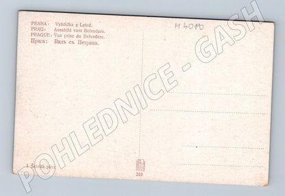 Pohlednice Praha Vyhlídka z Letné Šetelík motiv (M4080)