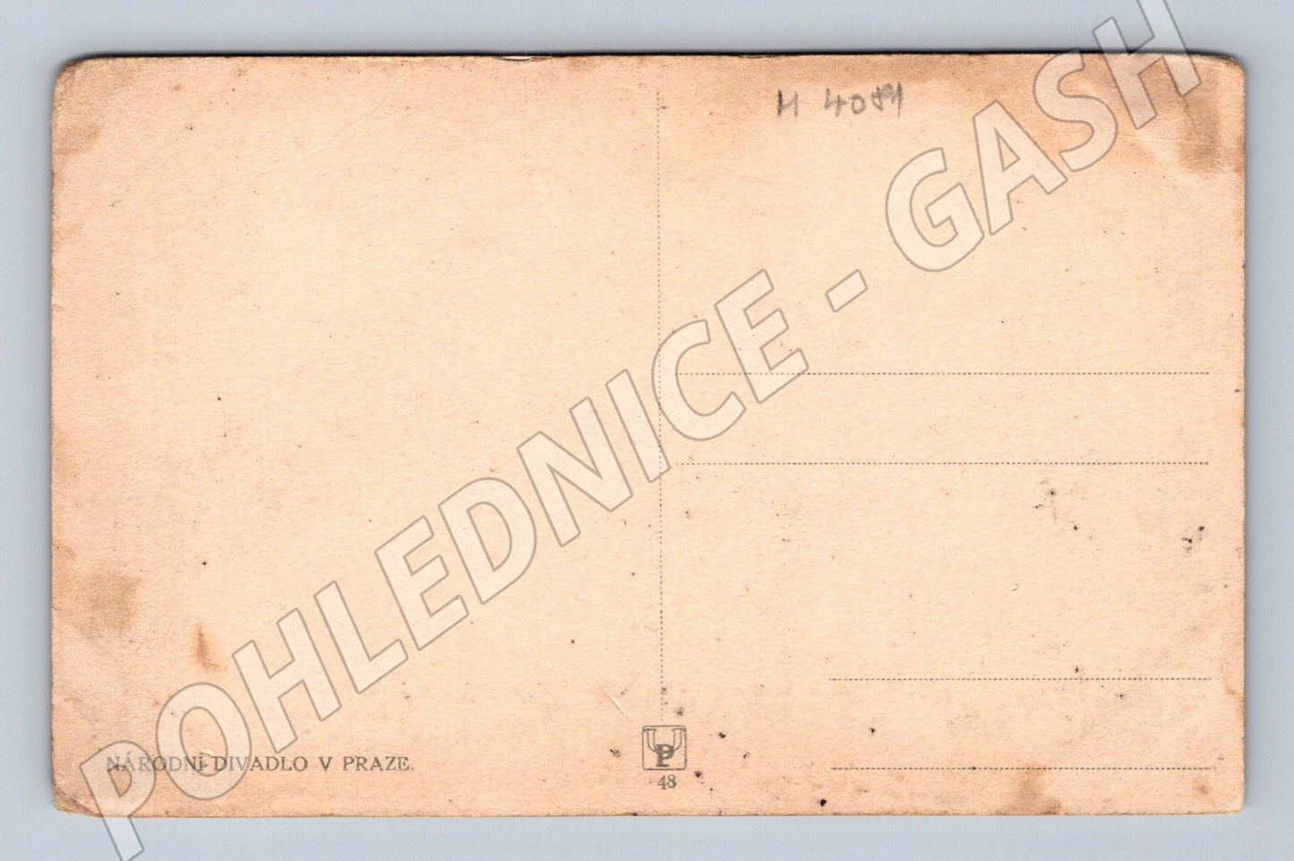 Pohlednice Praha Národní divadlo historický motiv (M4081)